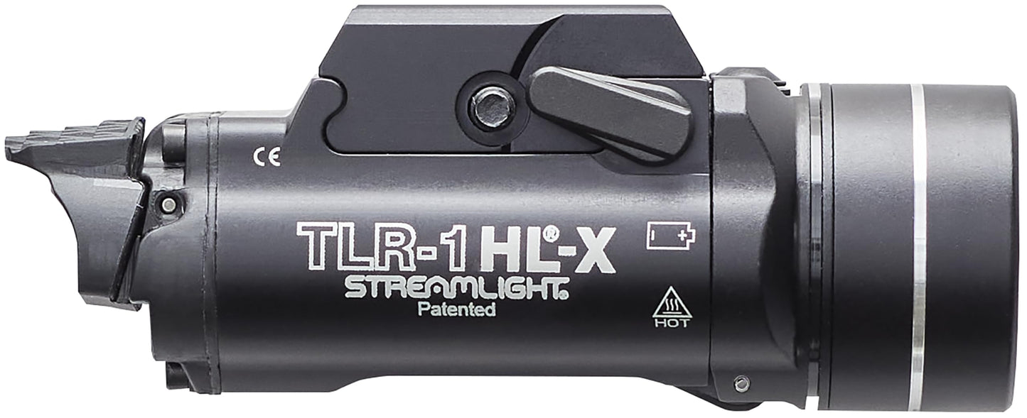 Streamlight 69501 TLR-1 HL-X USB 1500-Lumen 15000 Candela Rechargeable Rail-Mounted Tactical Weapon Light with Specific Compatibility Rail Locating Keys, Black