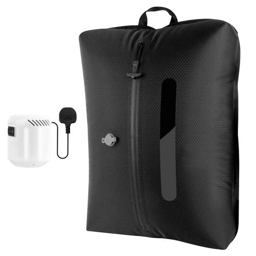 2025 Vacuum Bags for Travel with See-Through Window & 5KPa Pump Space Saver Vacuum Seal Bags for Clothing Travel IP67 Reusable Packing Organizers for Luggage, Backpack, Suitcase Black 1PC+Pump