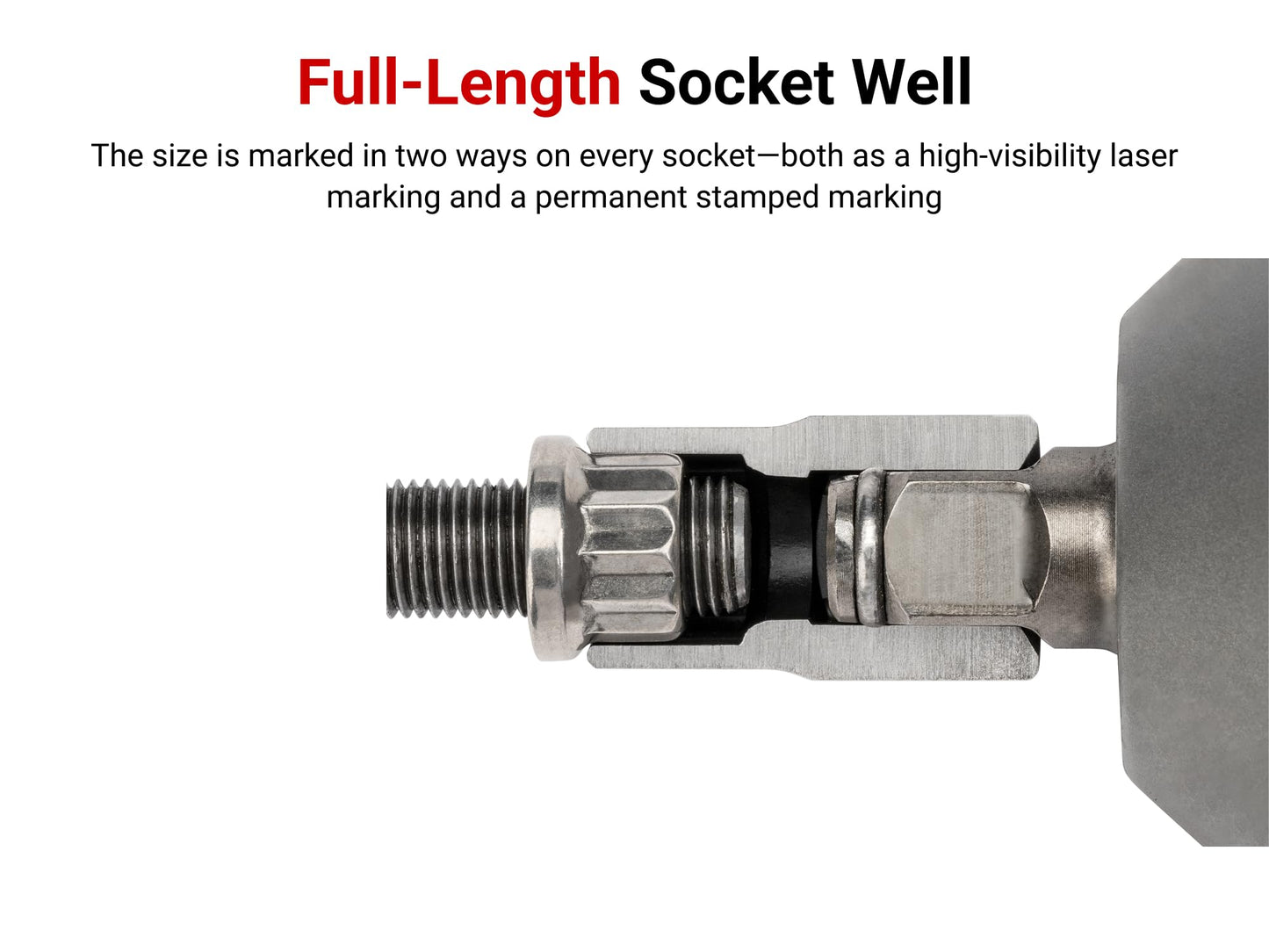 TEKTON 1/2 Inch Drive x 1/2 Inch 12-Point Impact Socket | SID22213