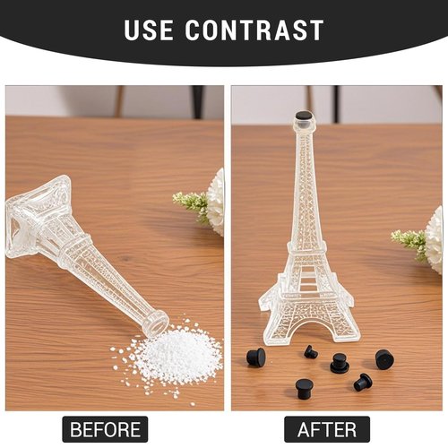 100Pcs 5 Sizes Rubber Hole Plugs for Holes Assorted Sizes, Waterproof Rubber Soft Flexible Stopper Plug for Round Holes