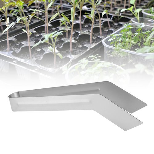 Effortless Seedling Transplanting with Stainless Steel Tong (Large Size)