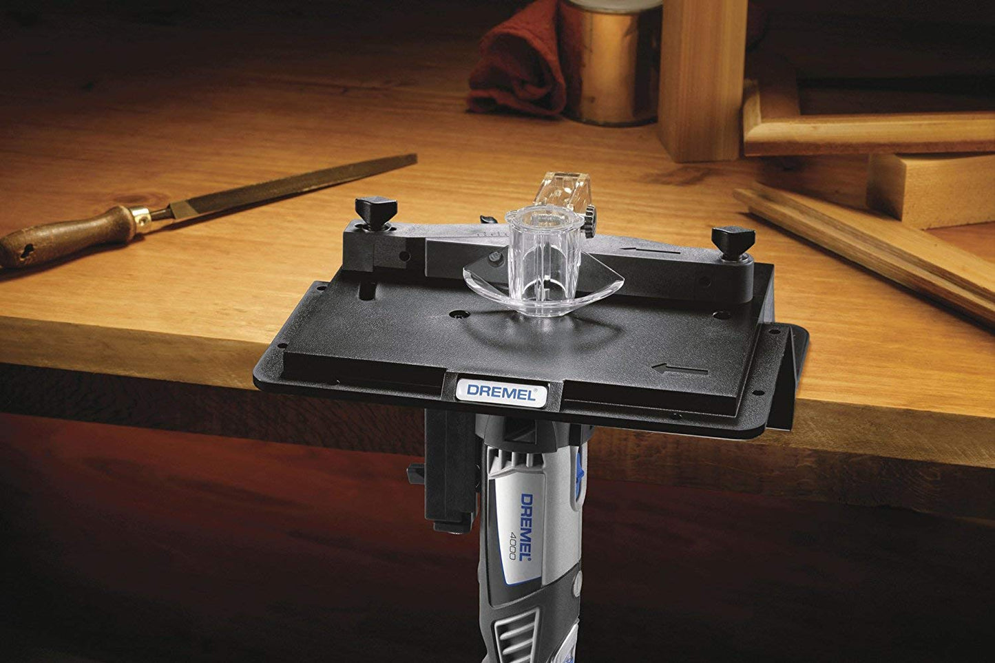 Dremel 231 Portable Rotary Tool Shaper and Router Table - Woodworking Attachment - Perfect for Sanding, Shaping, and Trimming Edges