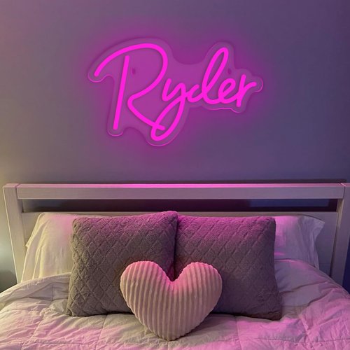 Custom Neon Signs, Custom LED Neon Lights Sign, Personalized LED Neon Sign for Wedding Birthday Gifts Party Bedroom Bar Salon Shop Business Logo Festival Celebration Decoration