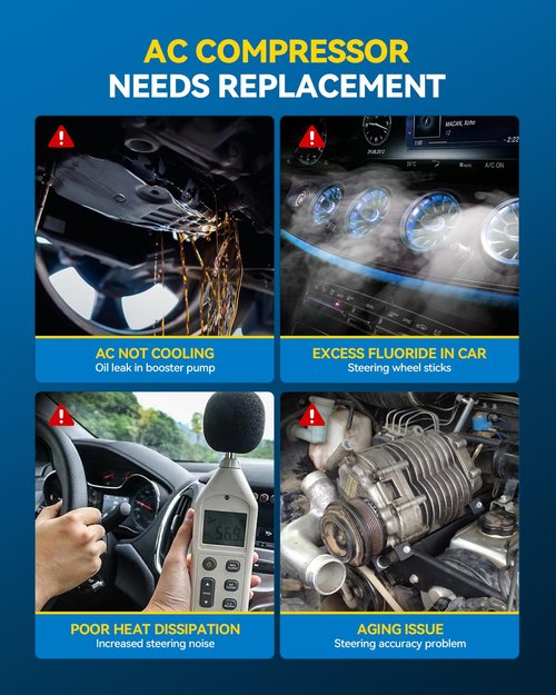 PHILTOP 78361 AC Compressor Compatible with Grand Cherokee 2005-2007 3.7L, Grand Cherokee 2005-2007 4.7L, Commander 2006-2007 3.7L, Commander 2006-2007 4.7L, Air Conditioning Compressor with Clutch