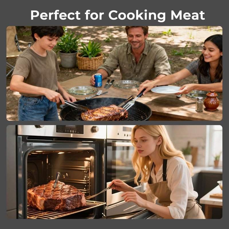 BlueSwan Wireless Meat Thermometer Digital, Food Thermometer Bluetooth 820 ft Range with APP for Grill Smoker Oven, Magnetic Design for BBQ Cooking, Birthday Gifts for Men Dad Husband