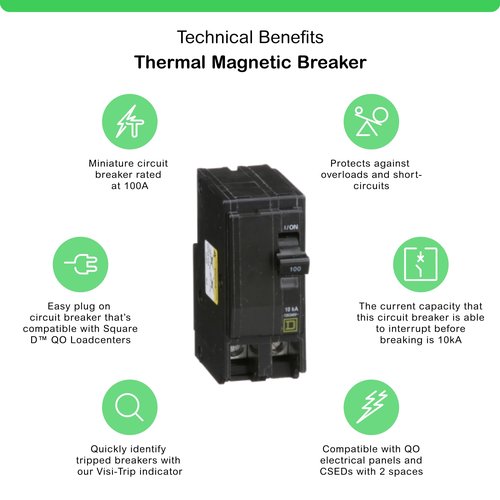 Square D - QO2100CP QO 100-Amp Two-Pole Circuit Breaker