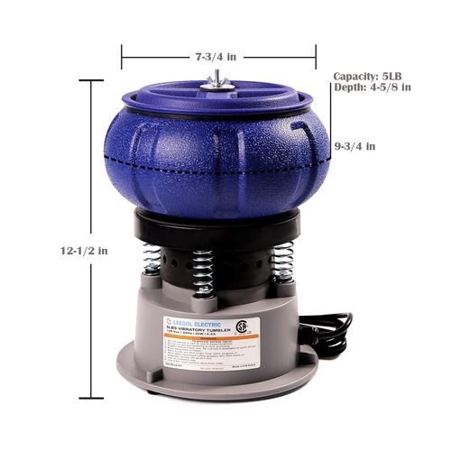 Leegol Electric 5LB Vibratory Tumbler Polishing Small Metal Parts