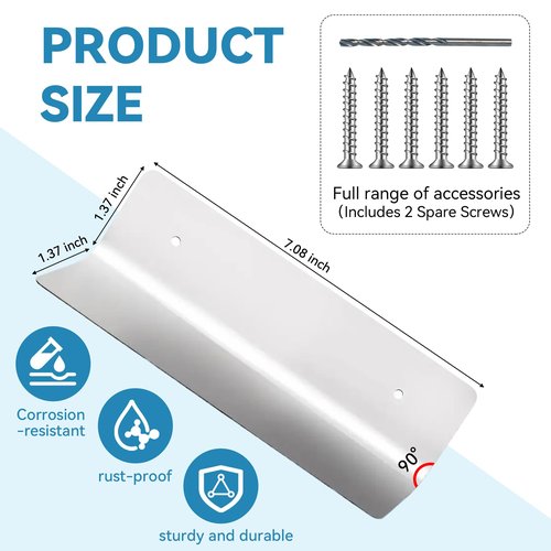2 Pcs Garage Door Mouse Guard - Garage Door Seal Guards Rustproof Side Seal - ONE-TIME Install Blocks Rats/Snakes/Leaves/Moisture - Heavy Duty for Residential & Commercial Use
