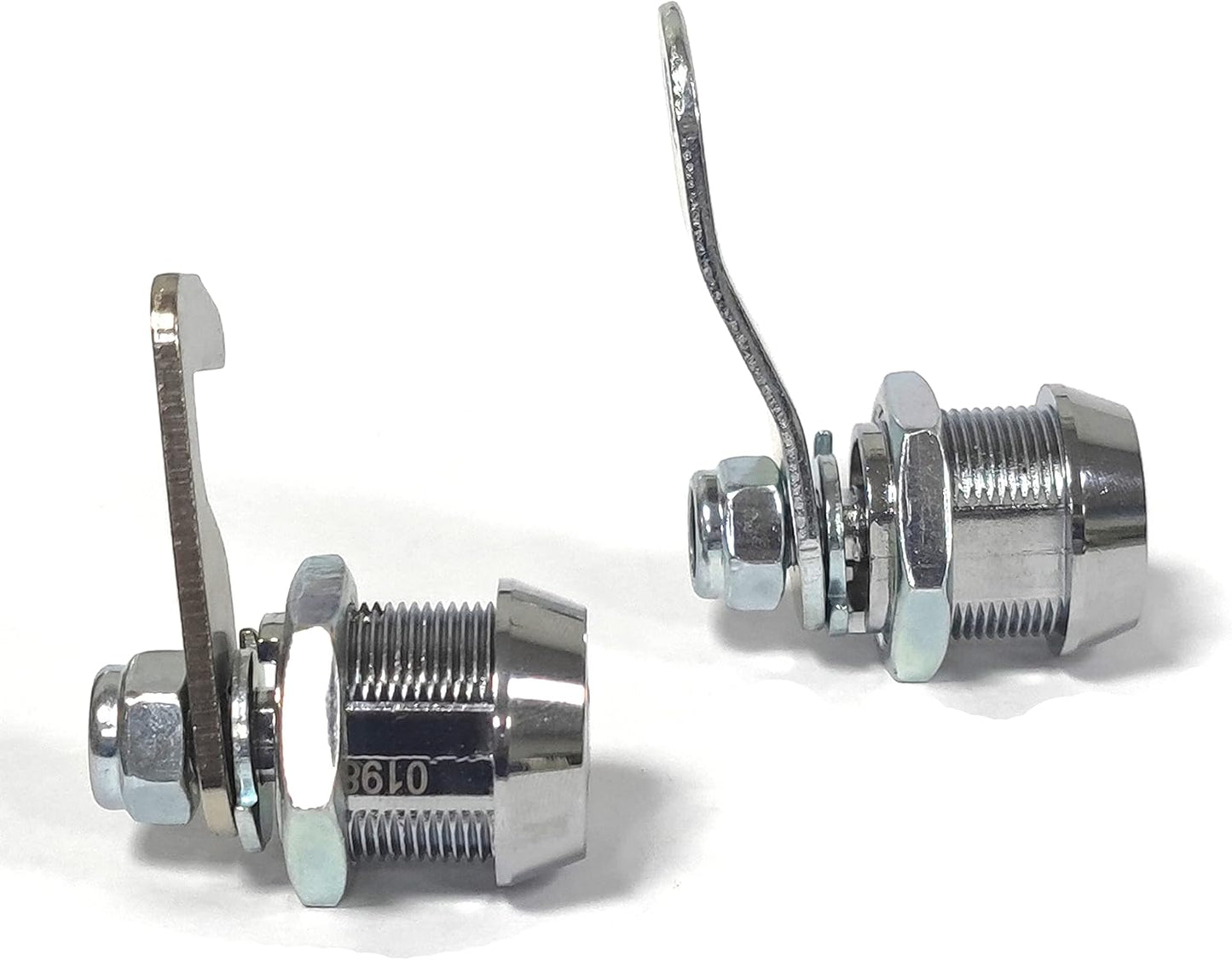 2 Pack Toolbox Lock 5/8" Tubular Cam Replacement Lock Hook Cam Keyed Alike with 4 Keys