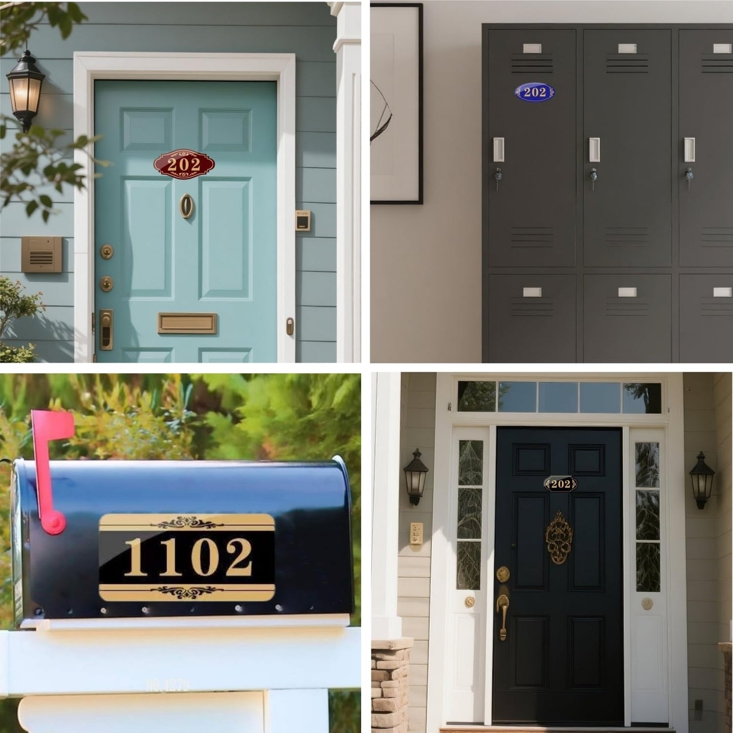 Custom Self-adhesive House Numbers Sign, Personalized Acrylic House Number Modern House Numbers Mailbox Numbers for Outside Address Home Number for Apartments Office Hotel Room