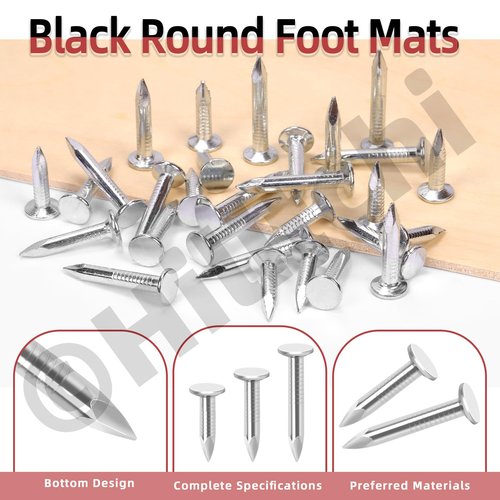 Hilitchi 300Pcs 30mm Galvanized Roofing Felt Nails Roofing Felt Pins Roofing Felt Lacquered Nails Asphalt Nails Used to Fasten Roofing Felt Asphalt Singles Slate Boards 