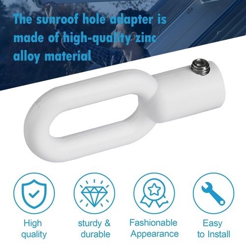 GGTE Skylight Eyelet Adapte for Velux Skylight and Awning Window Operators, Skylight Parts, White