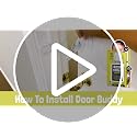 Door Buddy Baby & Cat Door Latch - Adjustable Child Safety Lock, Grey