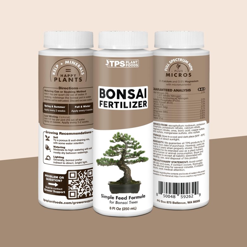 Bonsai Fertilizer – Liquid Plant Food for Healthy Growth, Vibrant Foliage & Stronger Root Development, 8 oz