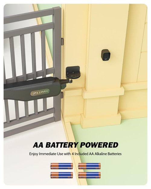 ZUMI Wireless Keypad for Gate Opener, Wall Mounted Door Keypad, IP54 Waterproof Keyless Entry Security with 330 ft. Signal Range for Automatic Sliding Gate Opener