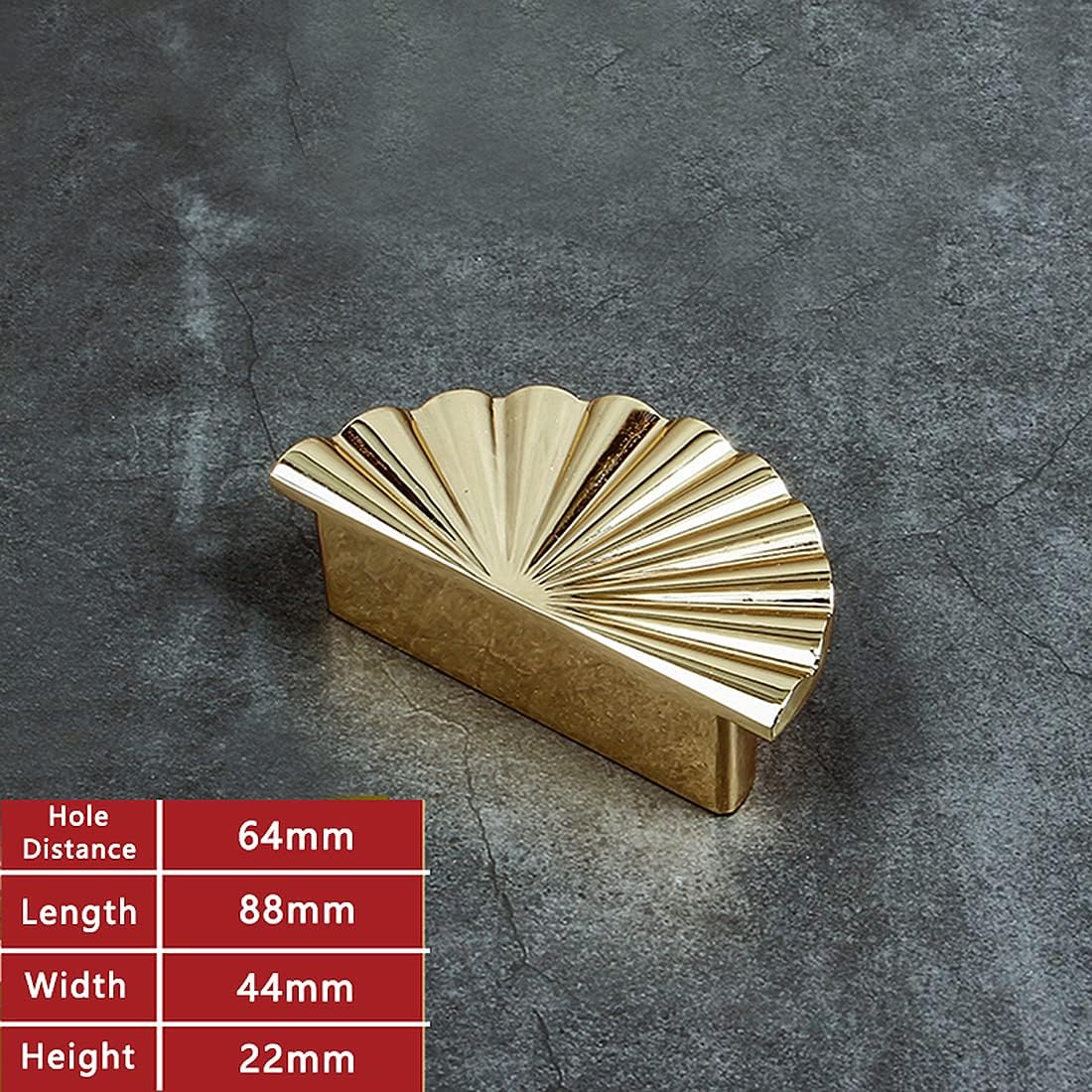 6 Pack Gold Kitchen Cabinet knobs and Pulls - Brushed Gold Zinc Cupboard Drawer Handles for Dresser Drawers