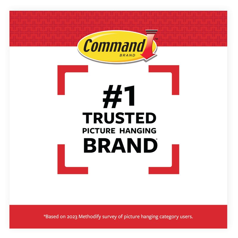 Command Indoor Large Replacement Strips, Holds up to 5 lb, 40 Adhesive Strips – Damage-Free Wall Hanging Refill, Re-Hang Large Hooks for Home Décor and Wall Décor