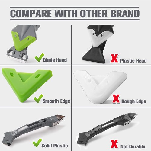 9 in 1caulk smoothingand Grouting Tool, silicone remover,Sealant Trimming and Removal Tool with Grout Squeegee for Bathrooms, Windows, Doors, Kitchens, Floors and Tile Squeegee Joint Repair Kit