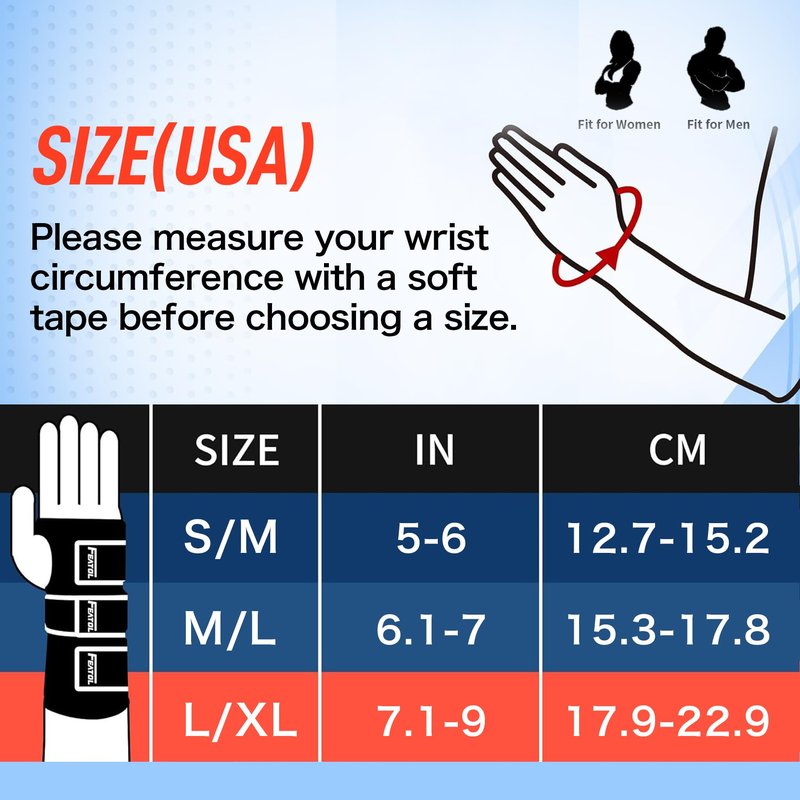 FEATOL Carpal Tunnel Wrist Brace Night Support, Thumb Spica Splint Right Hand for De Quervains Tenosynovitis, Tendonitis, Thumb Brace for Women Men, Black Blue, Small/Medium