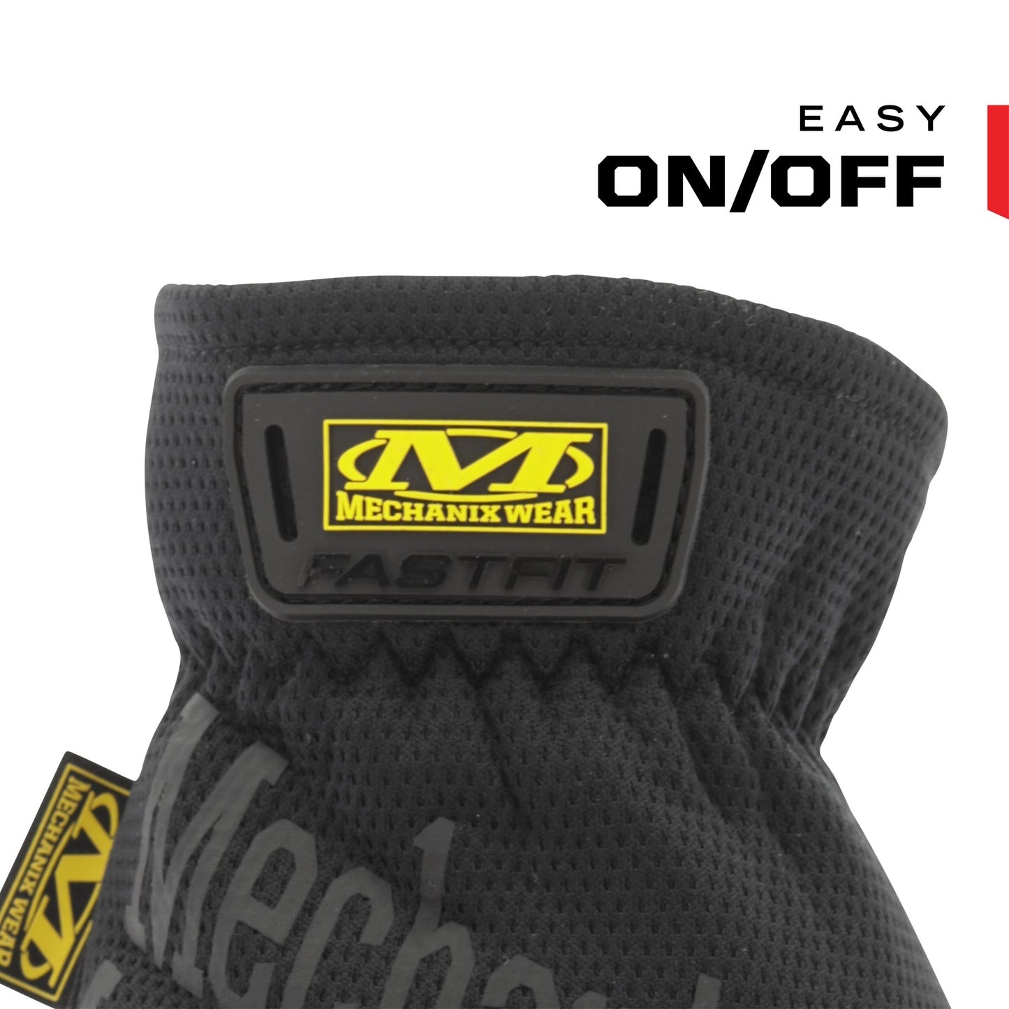Mechanix Wear FastFit Work Gloves - Anti-Slip & Abrasion Resistant Heavy Duty Gloves - Touchscreen Compatible - Vibration Damping - Multipurpose Use - Large - Black