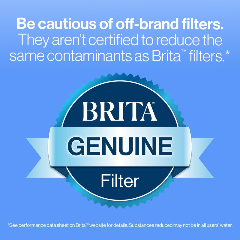 Brita UltraMax Large Water Dispenser With Standard Filter, BPA-Free, Replaces 1,800 Plastic Water Bottles a Year, Lasts Two Months or 40 Gallons, Includes 1 Filter, Kitchen Accessories, Large - 27-Cup