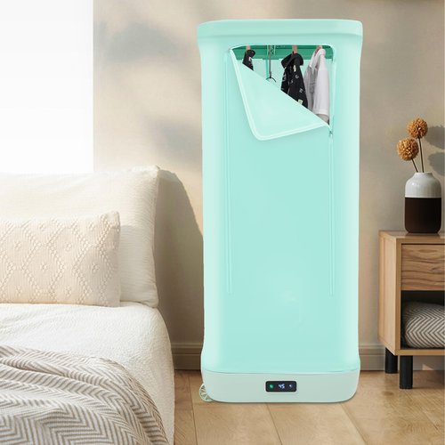 Erhdexzhg Portable Clothes Dryer,Household Clothes Dryer with 360° Hot Air Circulation,Travel Mini Dryer Machine,Small Compact Foldable Fast-Drying Machine for Apartment Rv Travel