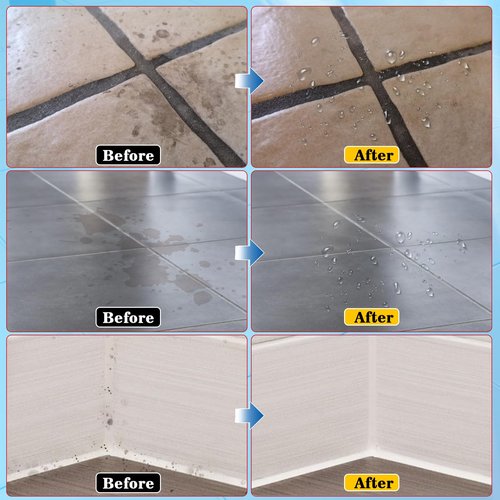 Auensten Grout Sealer, Waterproof Grout Sealant Spray, Long Lasting Clear Sealers for Shower Tile, Floors, Protect Marble, Ceramic & Granite Surface Grouts Cleaner