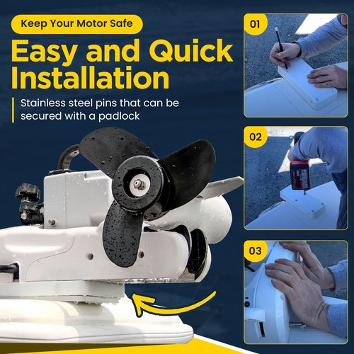 For Minn Kota Quick Release Bracket RTA 17 1854017 Compatible with Riptide Terrova, Ulterra, PowerDrive V2, Deckhand 40 Motor, for Riptide Electric Steer Trolling Motor Mount Plate, White