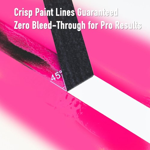 GEYYANG Black Painters Tape - 0.75 Inch x 55yards x 2 Rolls, Professional-Grade Masking Tape for Painting, DIY Crafts, Home & Auto | No Residue, Multi-Surface Adhesion