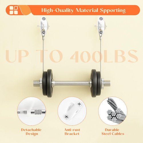 KOVOSCH 10 Pair Furniture Anchors for Baby Proofing, Stainless Steel Furniture Straps with Anti-Tip Anchors Secure 400 lbs, Protect Baby and Pet from Falling Furniture and Earthquake, White