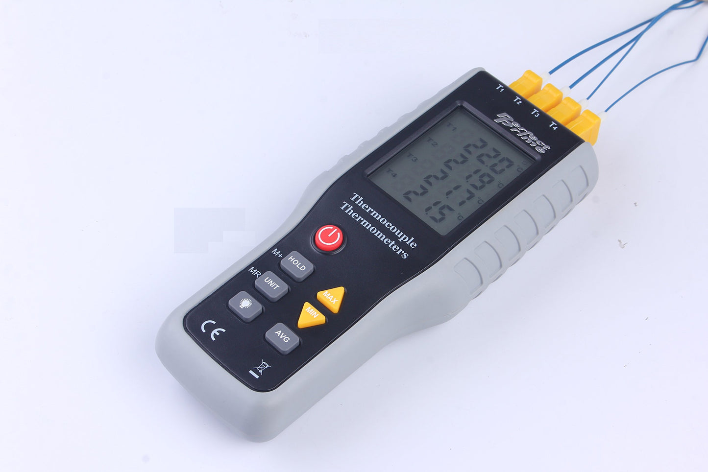 PerfectPrime TC41, 4-Channel K-Type Digital Thermometer Thermocouple Sensor -200~1372°C/2501°F
