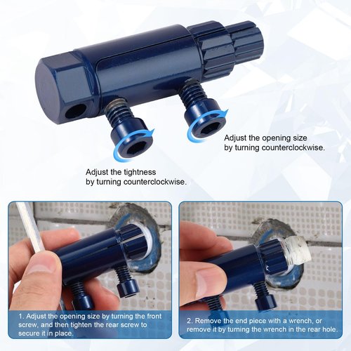 Broken Valve Thread Extractor Tool, Faucet Remover Tool with Water Claw Easy Out Bolt Extractor Kit with Wrench for Pipe Nipple Bolt Broken Tap