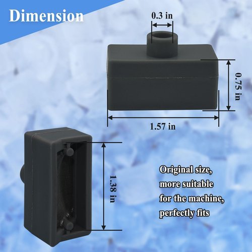 2Pcs Filter Piece Replacement Parts, Fits Ice Maker OPAL01GENSS,OPAL01GENKT, etc