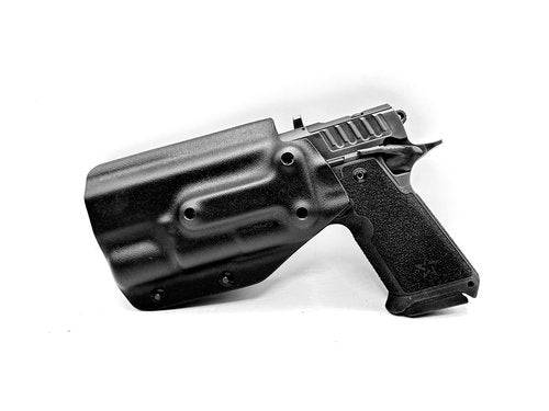 Model 4 Holster for Staccato HD P4, P4.5 - X300, Light Bearing OWB, Right & Left Hand (Right Hand - Black - NO Attachment)