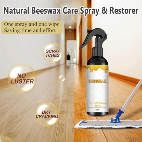 BOVVSKY Natural Beeswax Care Spray & Restorer, Natural Beeswax Spray Used to Care For Wood, Leather and Furniture Polish (1)