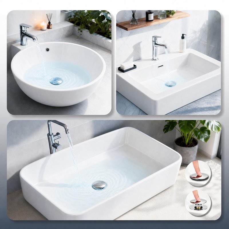HUAERSICO Pop Up Bathroom Sink Stopper, Universal Bathroom Sink Drain Strainer with Hair Catcher, for 1.1"-2.17" Drains, Brass Core & Stainless Steel Mesh