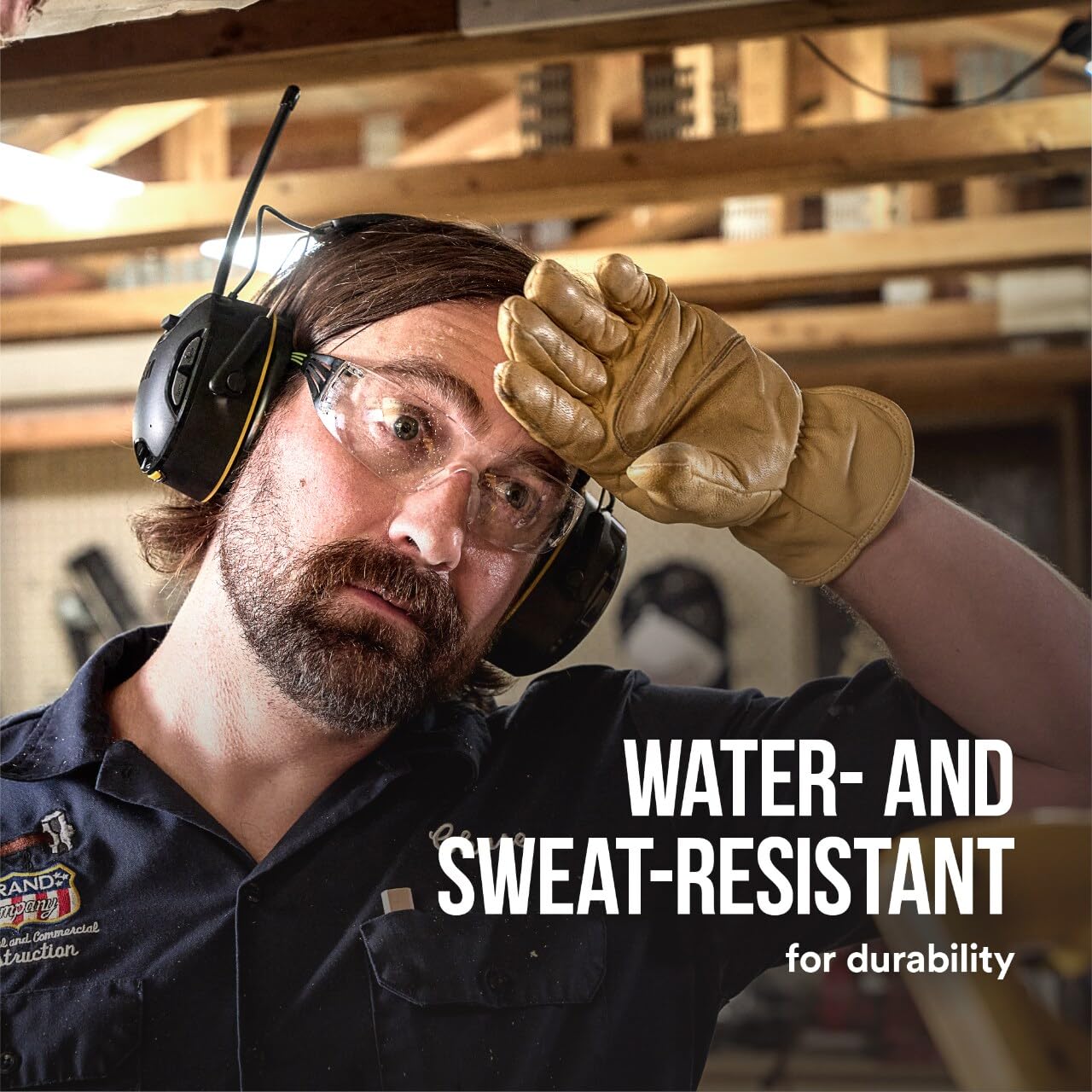 3M WorkTunes Connect + AM/FM Wireless Hearing Protector with Bluetooth Technology, Bluetooth Hearing Protection with a 26 dB Noise Reduction Rating