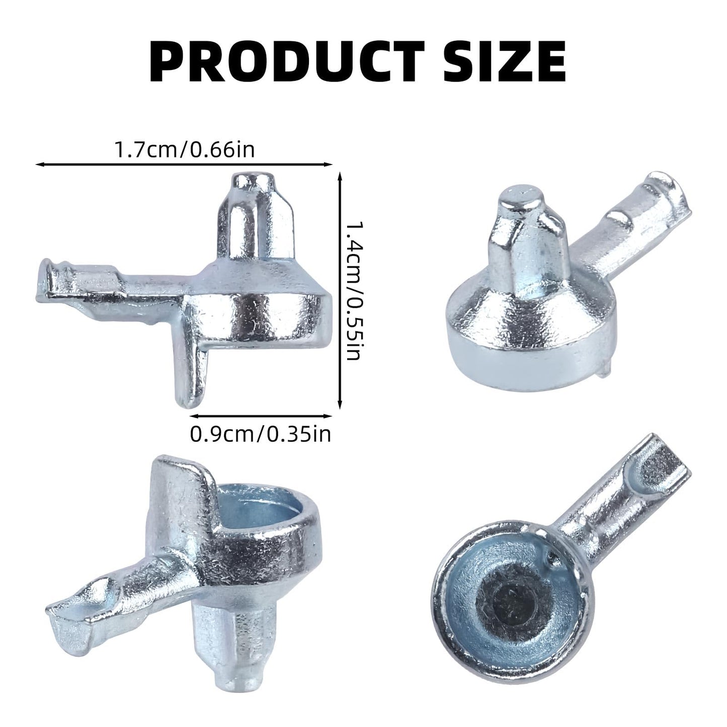 50pcs Shelf Support Pegs, Zinc Alloy Cabinet Shelf Pegs Bookshelf Support Holders Pin Bookshelf Pins for IKEA Part 131372 Billy Bookcase