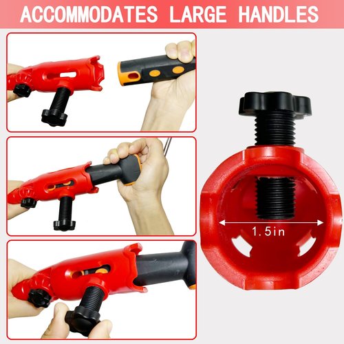 BSFRNF 43" Multi-Angle Paint Brush Extender, Extension Pole Attachments with Rotating Head for Paint Rollers, Great for High Ceiling, Walls, Corners, Edges (43 Inch)