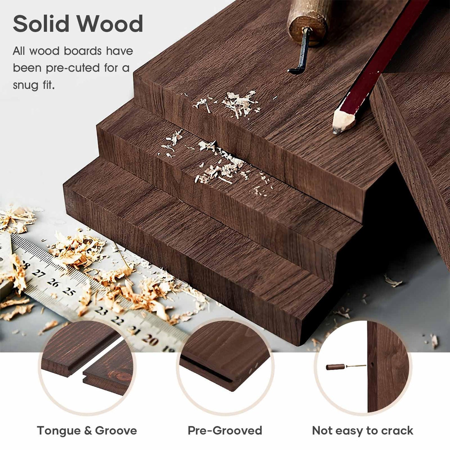ROYMELO 60x84 inch Sliding Barn Wood Door Slab with 10ft Hardware Kit and Handle, Coffee, K Shape, Simple DIY Assembly
