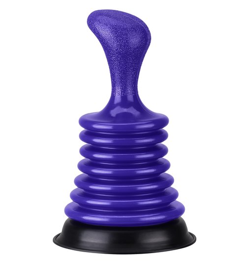 Luigi's Mini Sink Plunger - Shower Drain Clog Remover - for Clogged Drain in Kitchen, Bathroom, Baths, Waste Pipes - Heavy Duty, Powerful Toilet Plungers with Bellows