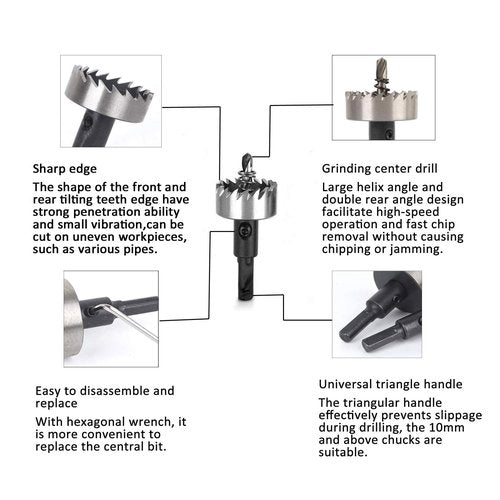 TOGU DB-01 1-1/10" (28mm) Heat Treated High Speed Steel Drill Bit