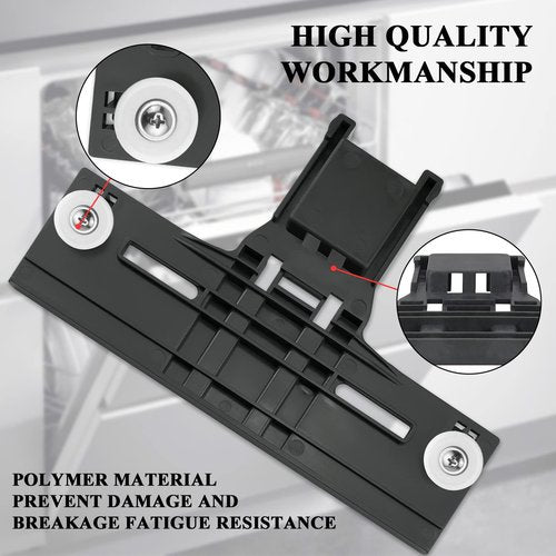Upgraded W10350375 W10712395 Dishwasher Top Rack Adjuster Compatible with Whirlpool Dishwasher Parts, Includes W10195839 W10195840 10508950 W10250160 Part Replacement for kenmore Dishwasher, 10 PCS