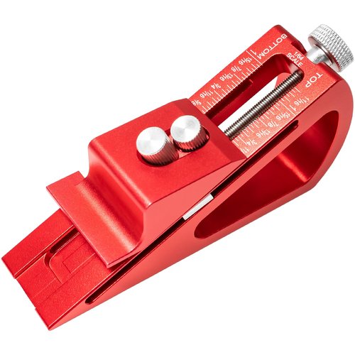 YoShin Adjustable Setup Block Height Gauge, Kingson Aluminum Precision Woodworking Tools for Router and Table Saw Accessories, 1/64"" up to 1-1/16"" Range, Quick-adjustment and Locked-in Precision