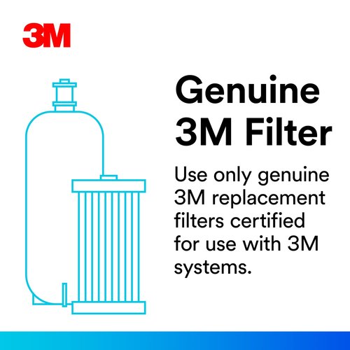3M Water Filtration Replacement Cartridge for Commercial Ice Maker Machines HF40-S for High Flow Series ICE140-S, Reduces Bacteria, Sediment, Chlorine Taste and Odor, Cysts, Inhibits Scale