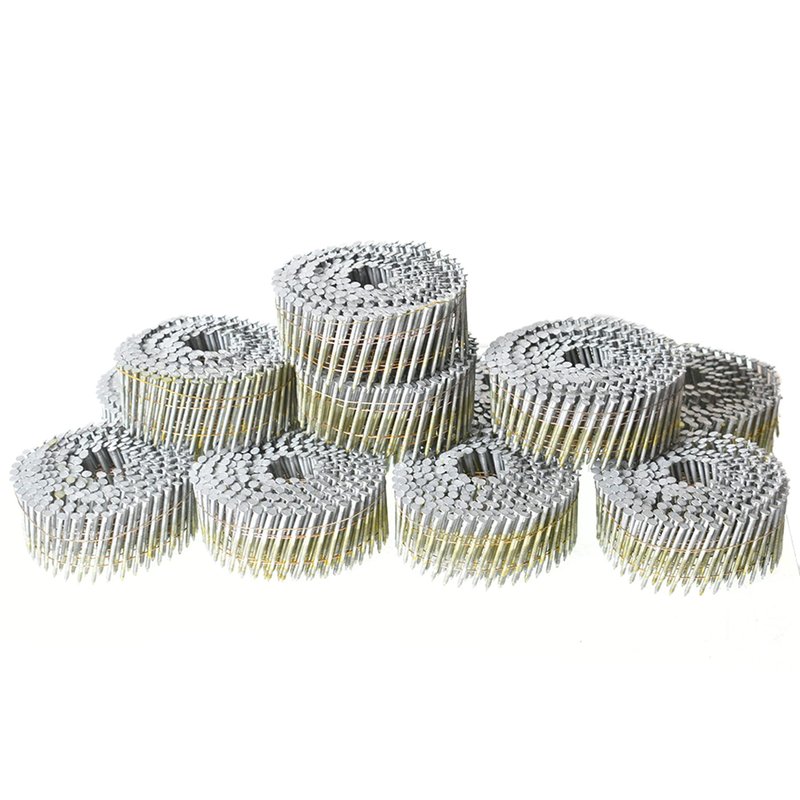 marddpair 15 Degree Coil Siding Nails 1-1/2-Inch x .092-Inch Collated Wire Coil Nails Full Roundhead Hot-dipped Galvanized 3600 Count
