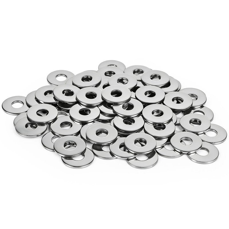 Etauwe 20-Piece M10 304 Stainless Steel Flat Washers, Screws Washers and Repair Washers for Industrial, Automotive and Home Use