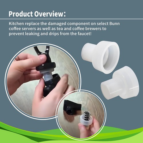 15 Pack 00600.1000 Faucet Silicone Seat Cup Compatible with Bunn Tea Maker Coffee Maker,Tea urns Silicone Nozzles Replacment Parts,Fits 1GDSG and Digital TF Server Series Coffee Brewers and Warmers.