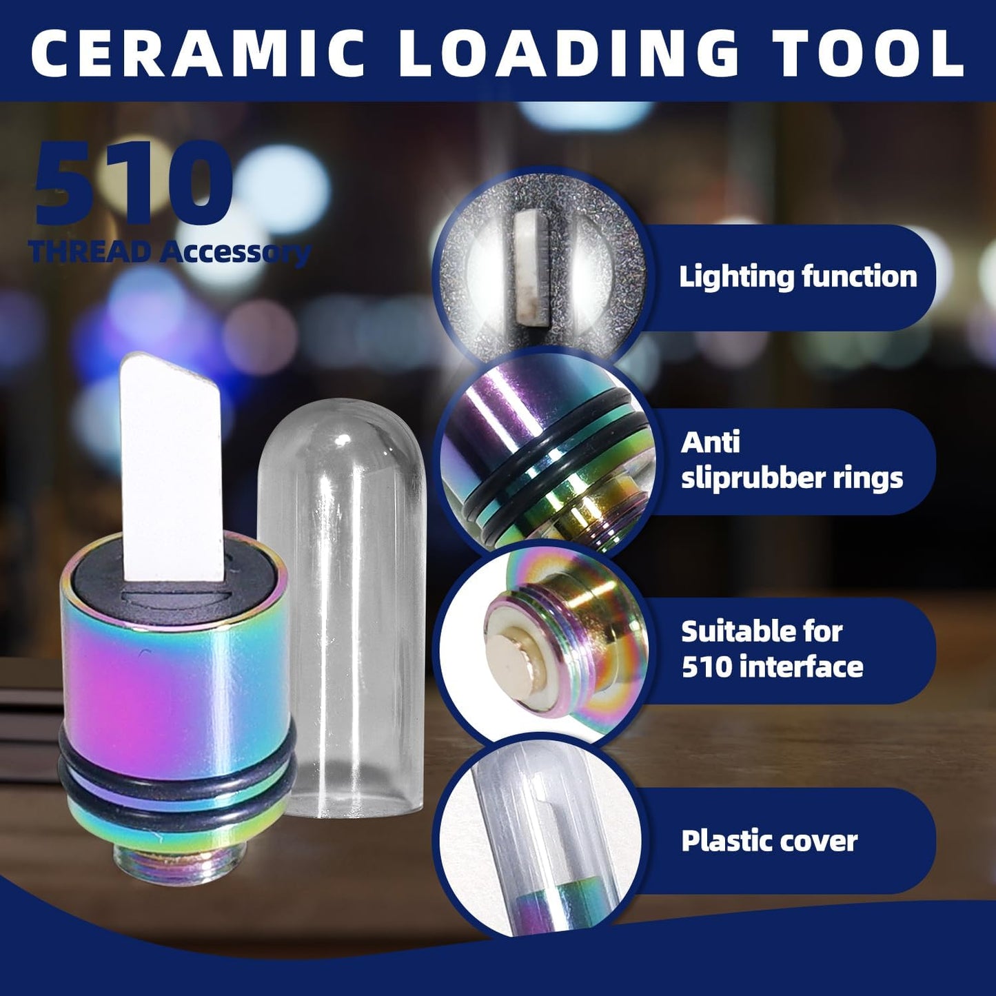 Ceramic Hot Knife Tip are Heating Multi-Tool for Slicing Wax or Viscous oil etc,(Mixed color)(1PC)