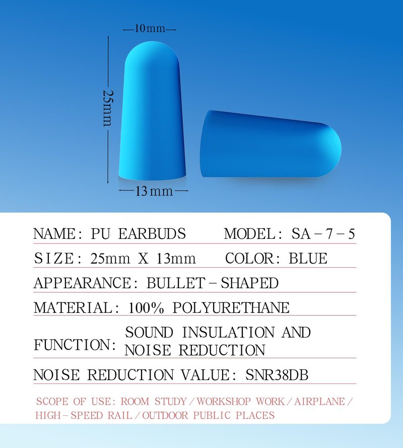 38dB High SNR Noise Cancelling Soft Foam Earplugs, 60 Pairs Yellow Comfort Ear Plugs for Sleeping, Snoring, Shooting, Work & Loud Sound Reduction